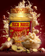 Jesani Red Rose – Premium Peeled Ginger & Garlic Paste 2 rupees per pouch(50gram) - Image 3