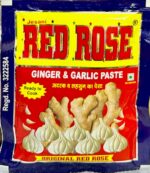 Jesani Red Rose – Premium Peeled Ginger & Garlic Paste 2 rupees per pouch(50gram)
